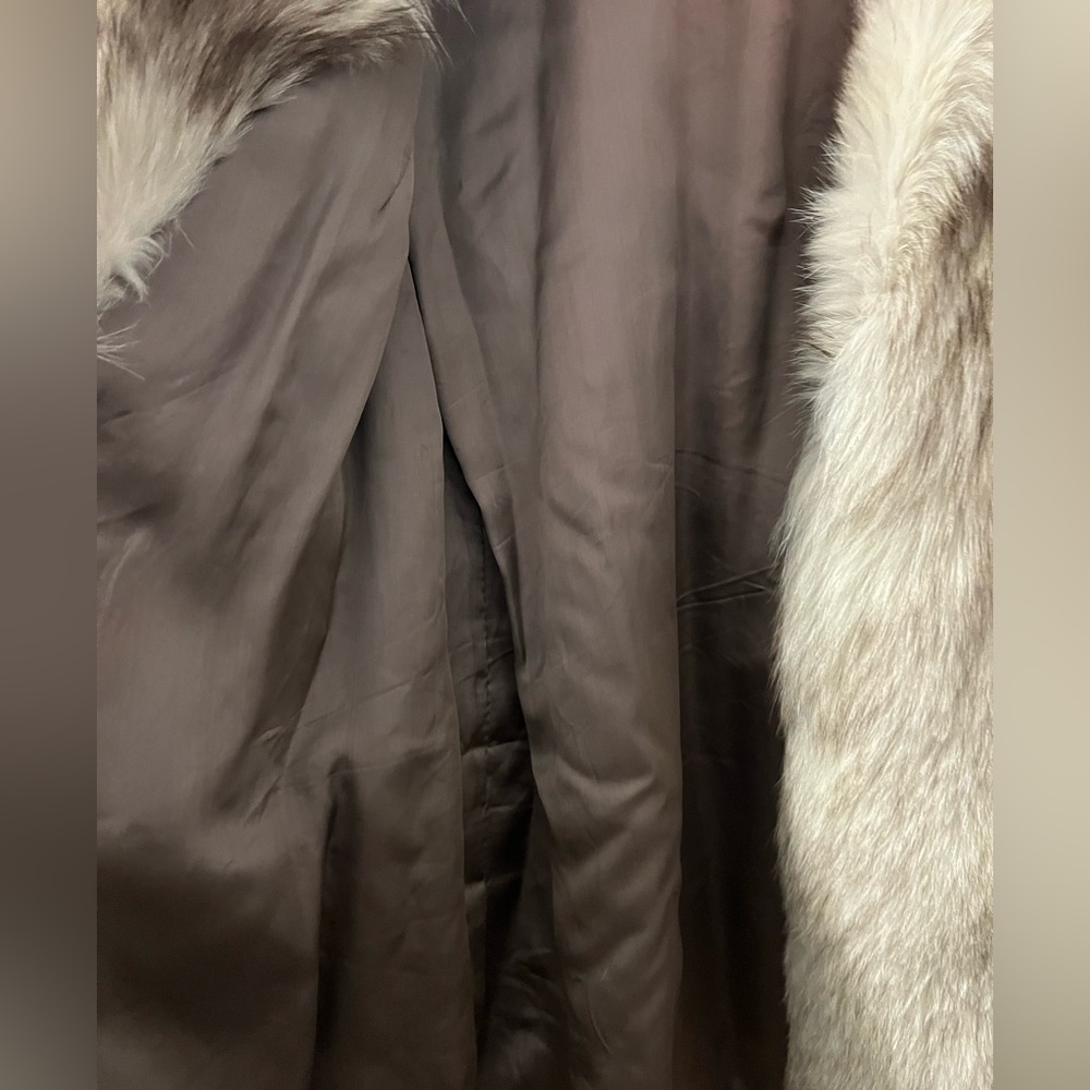 Siberian Silver Fox Fur Coat from Poland